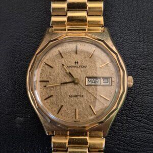 Hamilton golden watch